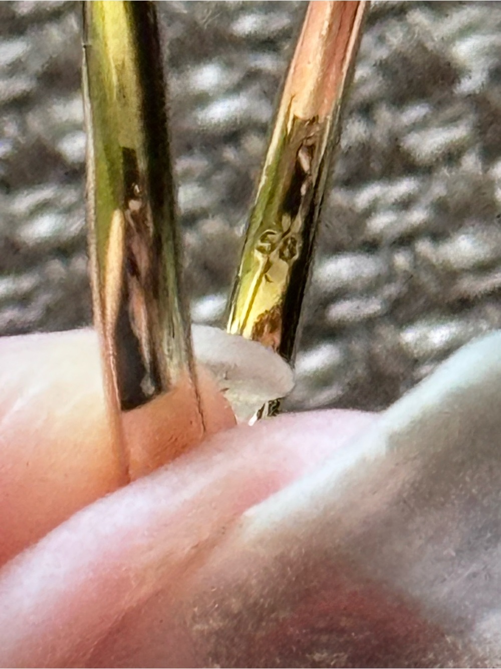 Swarovski Idyllia Gold-Tone Shell & Pearl Open Ring with Crystal Accents size 8 - Picture 9 of 16